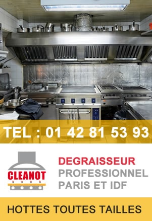 entreprise de nettoyage de hotte de cuisine professionnel paris
